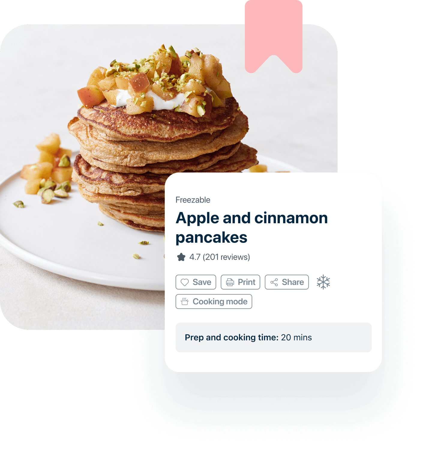 Apple and cinnamon pancakes