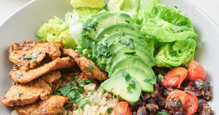 Mexican pork bowl