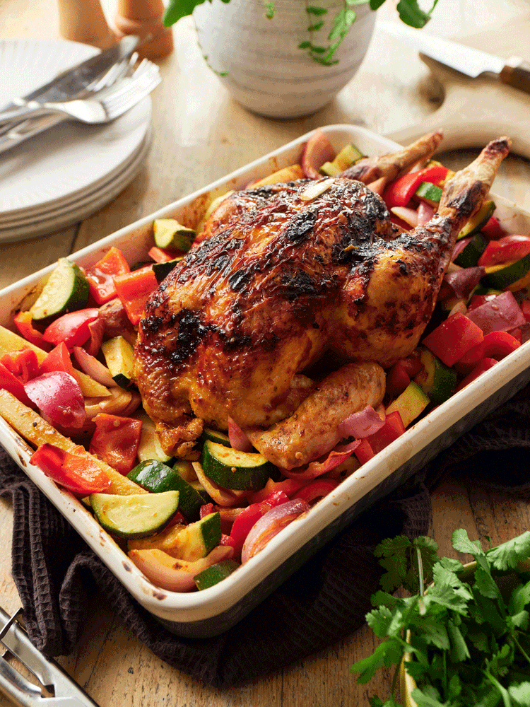 Peri Peri chicken and vegetables Second Nature Guides
