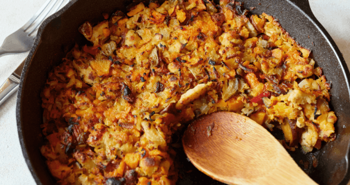 Roasted vegetable hash