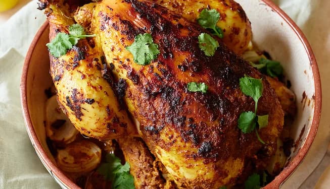 Indian spiced roast chicken