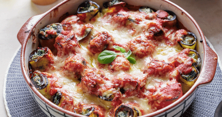 Stuffed aubergine