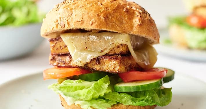 Tofu steak burger