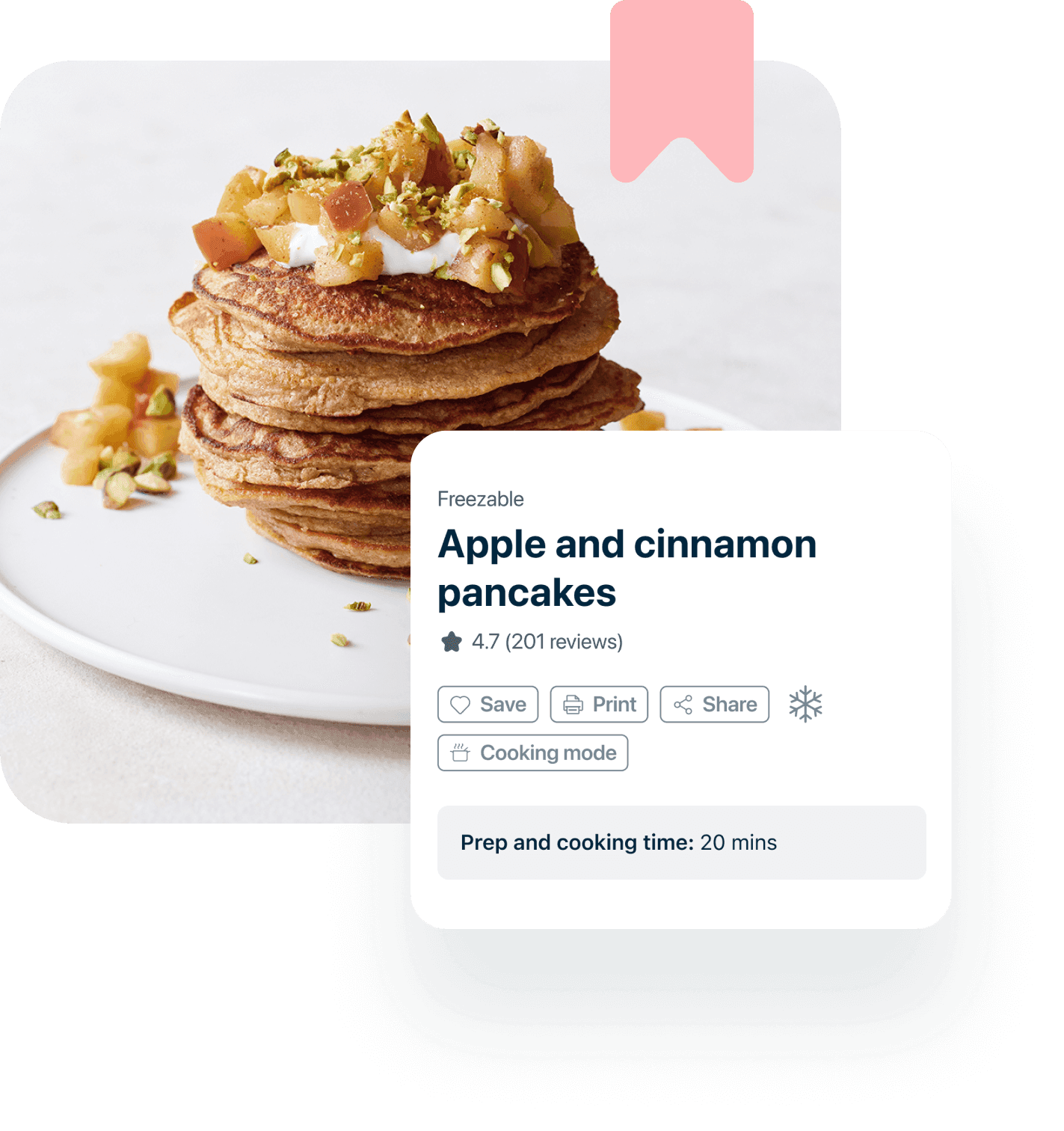 Apple and cinnamon pancakes