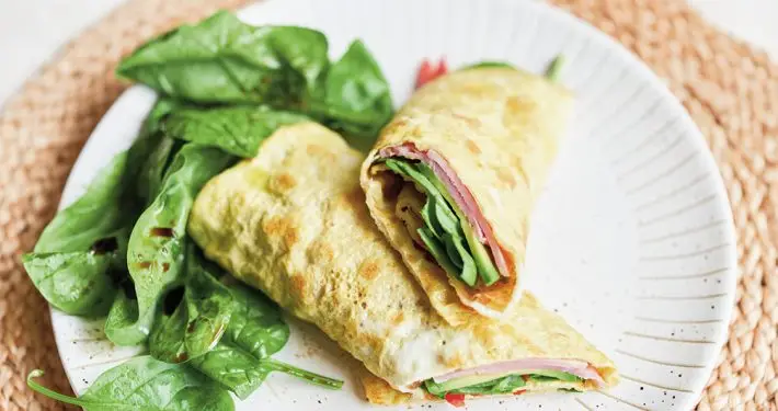 Breakfast egg wraps
