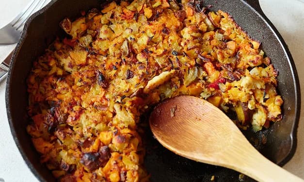 Roasted vegetable hash