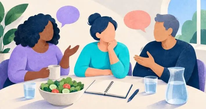 Forming healthy habits with friends and family